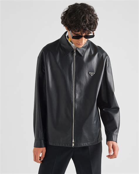 Nappa leather blouson jacket 